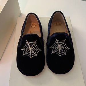 Charlotte Olympia Toddler Velvet Flats